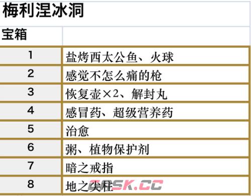 符文工房5梅利涅冰洞宝箱都在哪-第3张-单机攻略-GASK