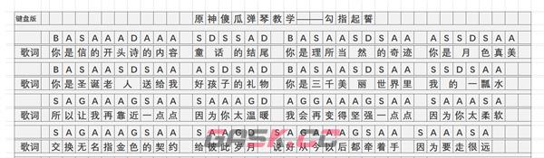 《原神》勾指起誓琴谱简谱图片分享-第3张-手游攻略-GASK
