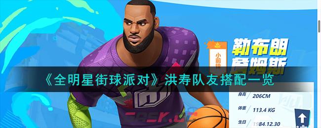 《全明星街球派对》洪寿队友搭配一览-第1张-手游攻略-GASK