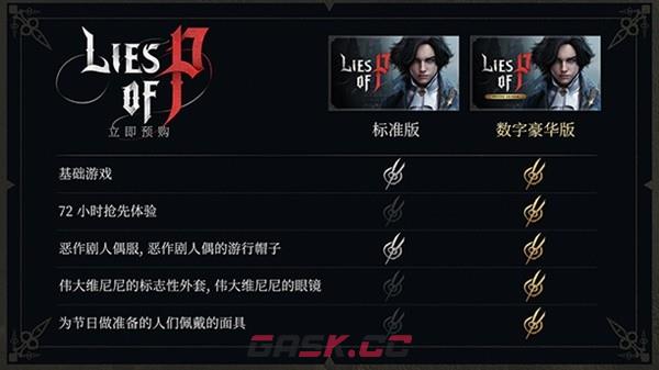 《匹诺曹的谎言》预购及豪华版奖励一览-第1张-单机攻略-GASK
