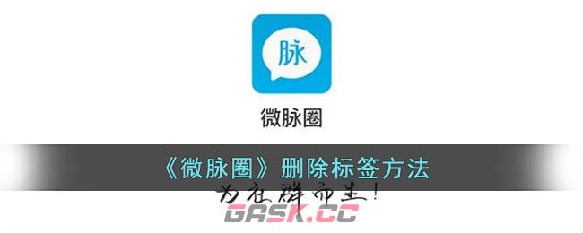 《微脉圈》删除标签方法-第1张-手游攻略-GASK