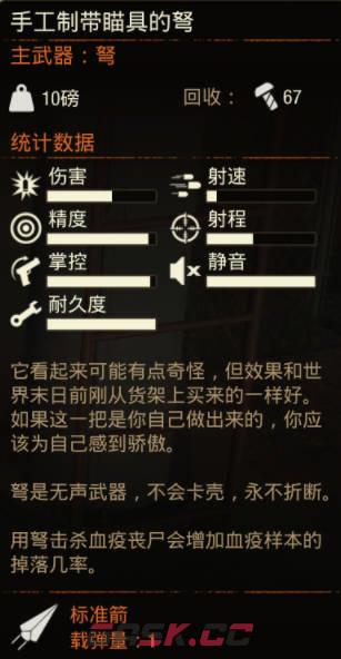 《腐烂国度2》武器 手工制带瞄具的弩怎么样-第2张-单机攻略-GASK