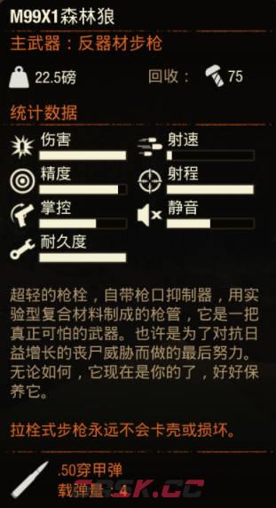 《腐烂国度2》武器 M99X1森林狼怎么样-第2张-单机攻略-GASK