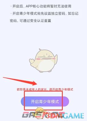 《小白语音》设置青少年模式方法-第4张-手游攻略-GASK