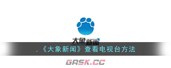 ,《大象新闻》查看电视台方法-第1张-手游攻略-GASK