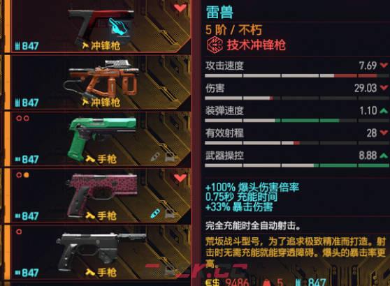 《赛博朋克2077：往日之影》dlc武器 雷兽怎么样-第1张-单机攻略-GASK