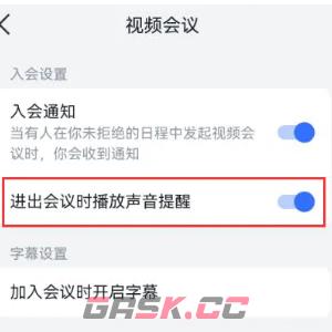 《飞书》关闭会议声音提醒方法-第4张-手游攻略-GASK