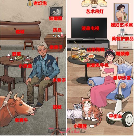 《爆梗找茬王》父亲与媳妇通关攻略-第2张-手游攻略-GASK