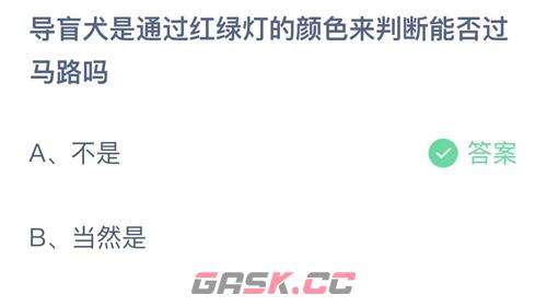 导盲犬是通过红绿灯的颜色来判断能否过马路吗-第2张-手游攻略-GASK