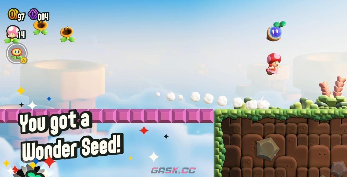 《超级马里奥兄弟：惊奇》W1冲刺Go！怎么过关-第2张-单机攻略-GASK