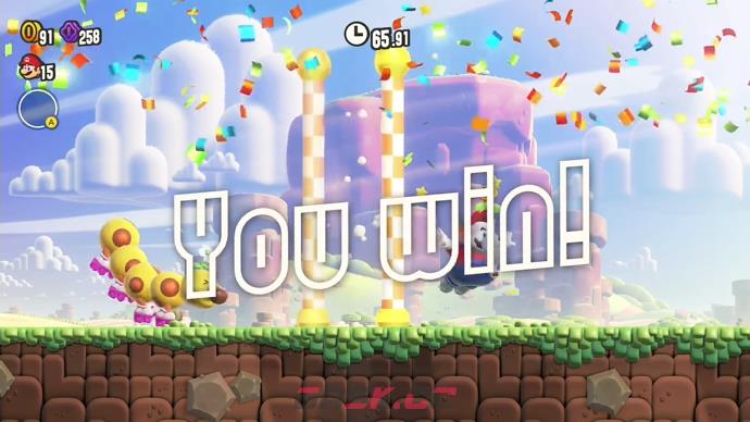 《超级马里奥兄弟：惊奇》W1花毛毛赛跑怎么过-第2张-单机攻略-GASK