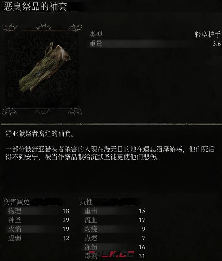 《堕落之主》恶臭祭品的袖套介绍-第2张-单机攻略-GASK