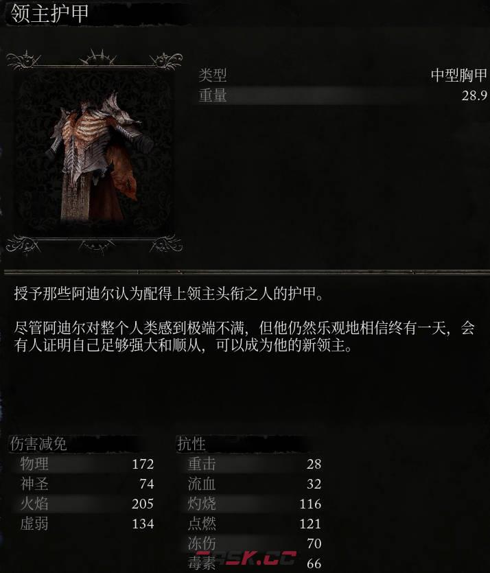《堕落之主》领主护甲介绍-第2张-单机攻略-GASK