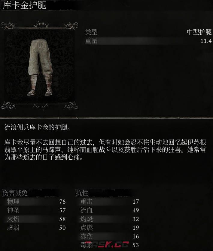 《堕落之主》库卡金护腿介绍-第2张-单机攻略-GASK