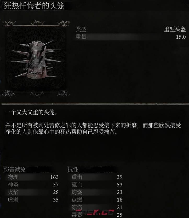 《堕落之主》狂热忏悔者的头笼介绍-第2张-单机攻略-GASK