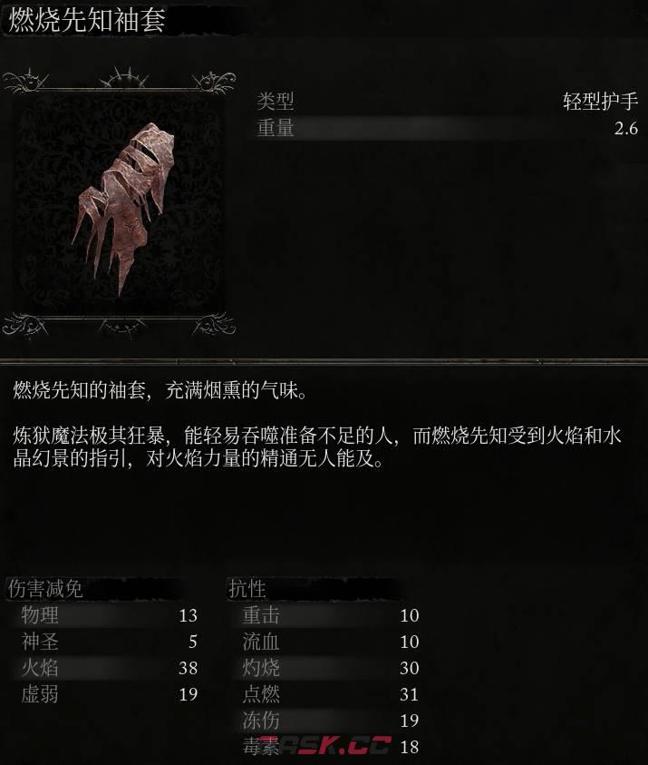 《堕落之主》燃烧先知袖套介绍-第2张-单机攻略-GASK