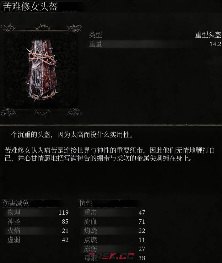 《堕落之主》苦难修女头盔介绍-第2张-单机攻略-GASK