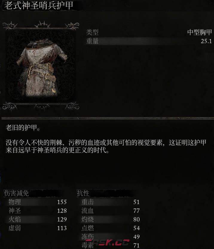 《堕落之主》老式神圣哨兵护甲介绍-第2张-单机攻略-GASK