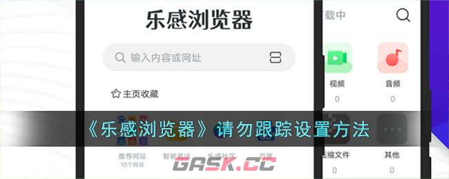 《乐感浏览器》请勿跟踪设置方法-第1张-手游攻略-GASK