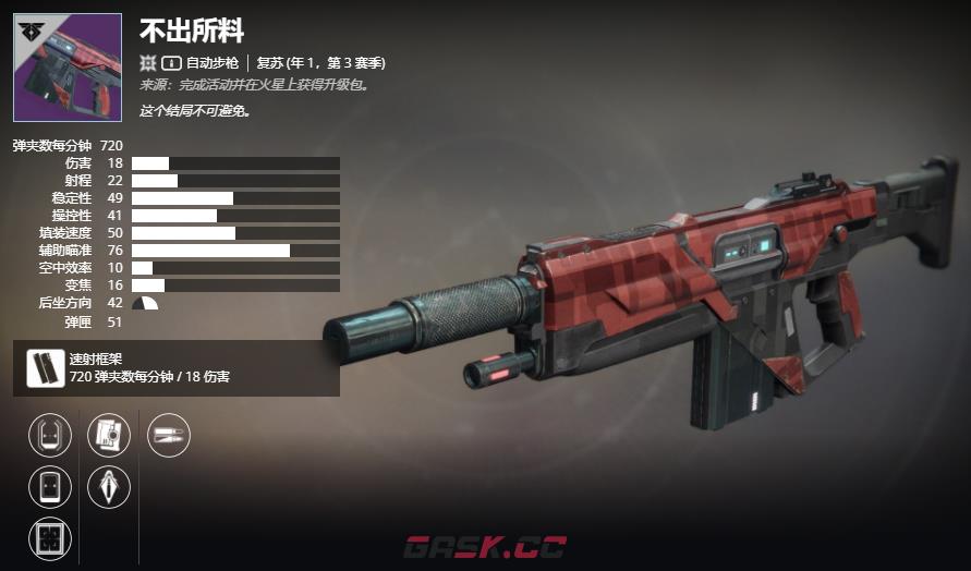 《命运2》自动步枪 不出所料介绍及获取方法-第2张-单机攻略-GASK