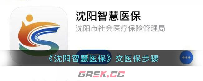 《沈阳智慧医保》交医保步骤-第1张-手游攻略-GASK