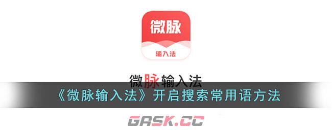 《微脉输入法》开启搜索常用语方法-第1张-手游攻略-GASK