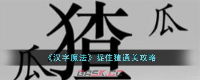 《汉字魔法》捉住猹通关攻略-第1张-手游攻略-GASK