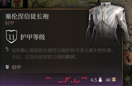 《博德之门3》塞伦涅信徒长袍介绍-第2张-单机攻略-GASK