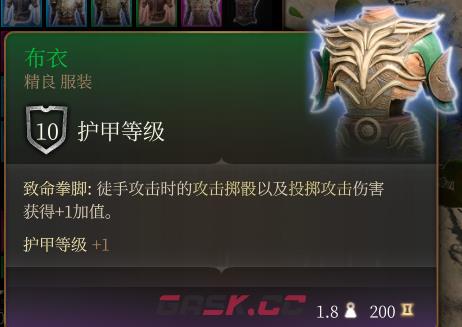 《博德之门3》布衣 精良介绍-第2张-单机攻略-GASK