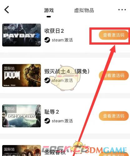 《杉果》查看激活码方法-第4张-手游攻略-GASK