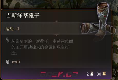 《博德之门3》吉斯洋基靴子介绍-第2张-单机攻略-GASK
