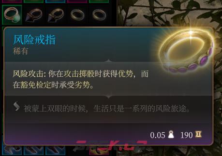《博德之门3》风险戒指 稀有介绍-第2张-单机攻略-GASK
