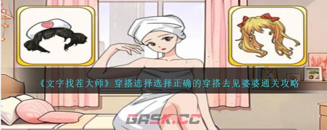 《文字找茬大师》穿搭选择选择正确的穿搭去见婆婆通关攻略-第1张-手游攻略-GASK