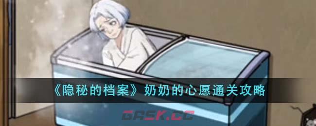 《隐秘的档案》奶奶的心愿通关攻略-第1张-手游攻略-GASK