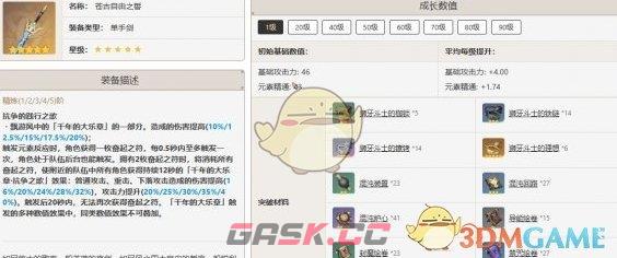 《原神》琴最佳武器推荐排行一览-第4张-手游攻略-GASK
