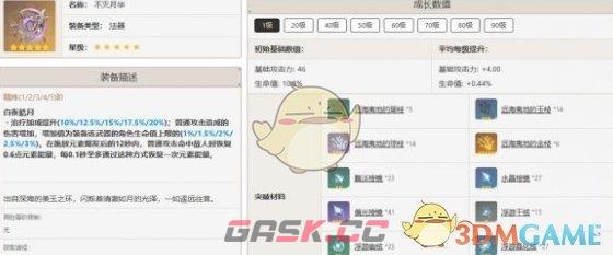 《原神》白术最佳武器推荐排行一览-第3张-手游攻略-GASK