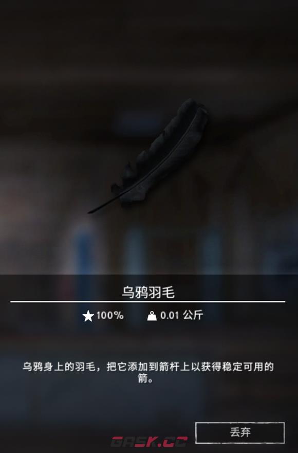 《漫漫长夜》乌鸦羽毛有什么用-第2张-单机攻略-GASK