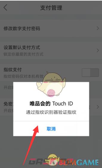 《唯品会》指纹支付开启方法-第9张-手游攻略-GASK