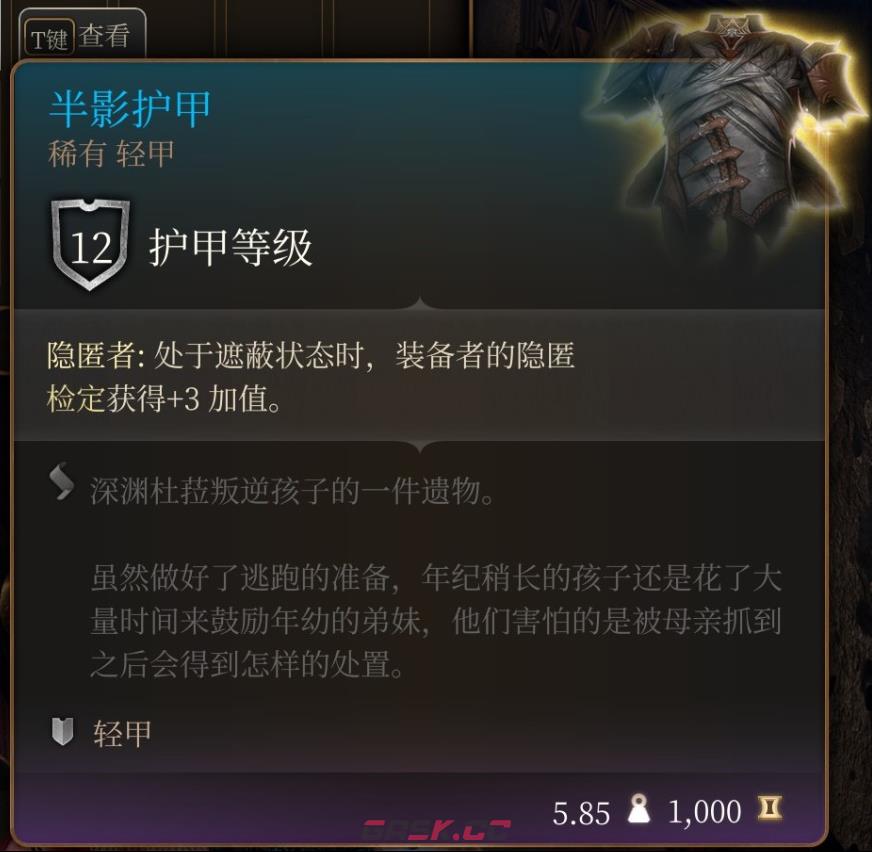 《博德之门3》半影护甲在哪里获得-第2张-单机攻略-GASK