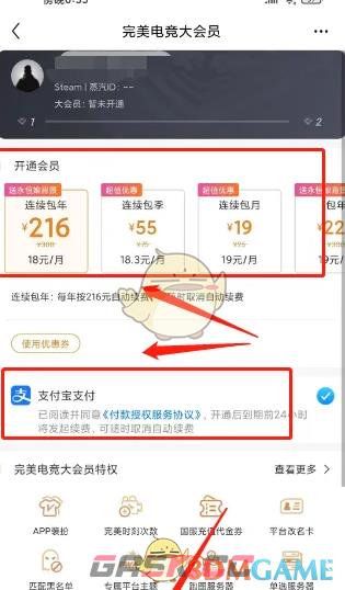《完美世界电竞》会员开通方法-第3张-手游攻略-GASK