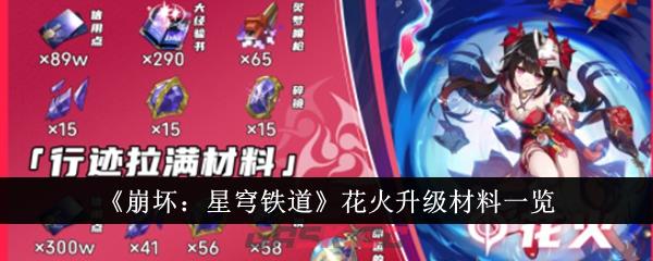 《崩坏：星穹铁道》花火升级材料一览-第1张-手游攻略-GASK