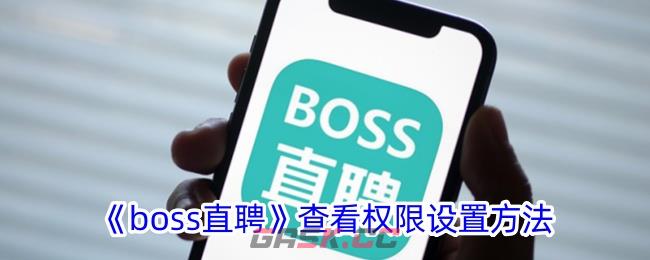 《boss直聘》查看权限设置方法-第1张-手游攻略-GASK