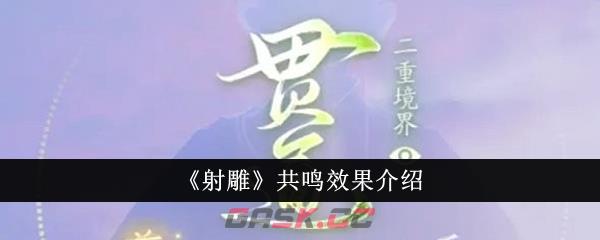 《射雕》共鸣效果介绍-第1张-手游攻略-GASK