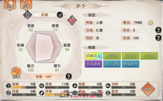 《最强祖师》云瑶强度一览-第2张-手游攻略-GASK