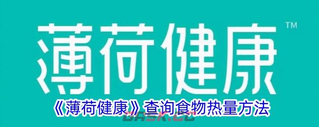 《薄荷健康》查询食物热量方法-第1张-手游攻略-GASK