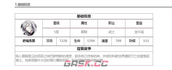 《第七史诗》史瑞杰思介绍-第2张-手游攻略-GASK