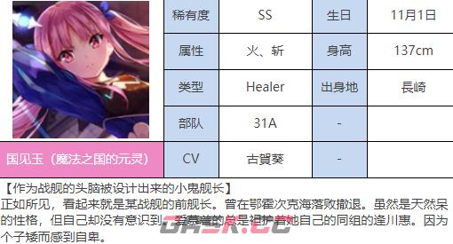 《炽焰天穹》SS国见玉（魔法之国的元灵）图鉴一览-第2张-手游攻略-GASK