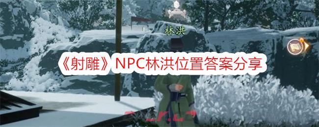 《射雕》NPC林洪位置答案分享-第1张-手游攻略-GASK