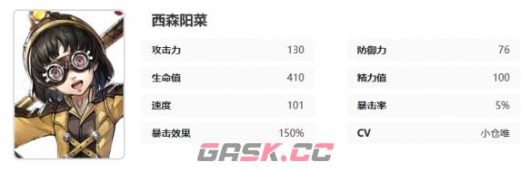 《女神异闻录：夜幕魅影》西森阳菜图鉴一览-第9张-手游攻略-GASK