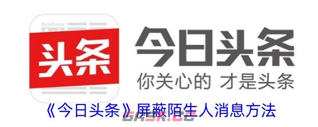 《今日头条》屏蔽陌生人消息方法-第1张-手游攻略-GASK